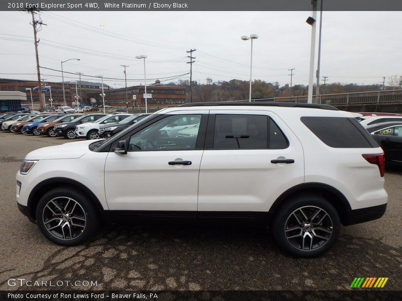  2018 Explorer Sport 4WD White Platinum