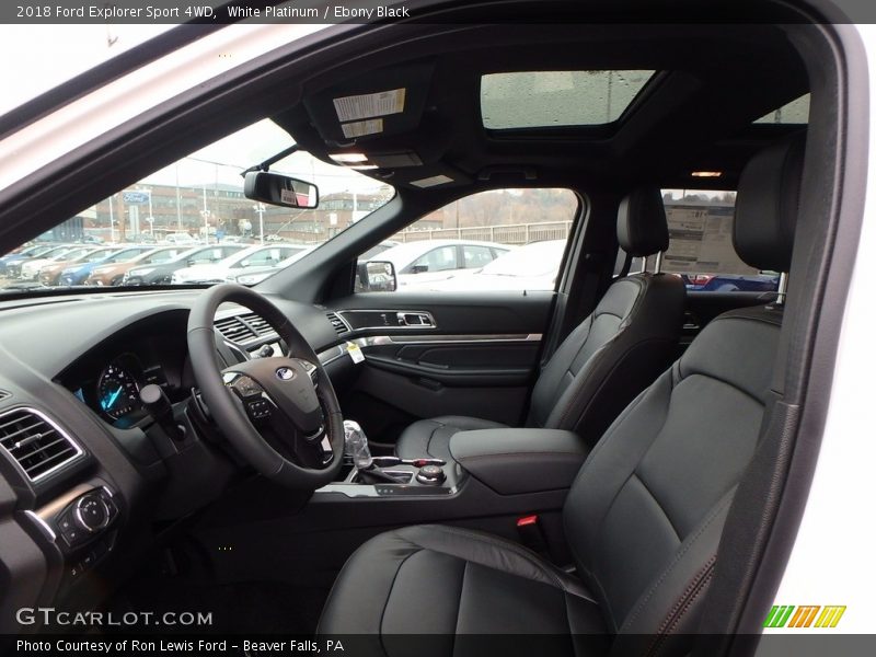 Front Seat of 2018 Explorer Sport 4WD