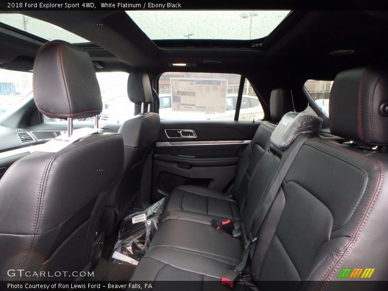 Rear Seat of 2018 Explorer Sport 4WD