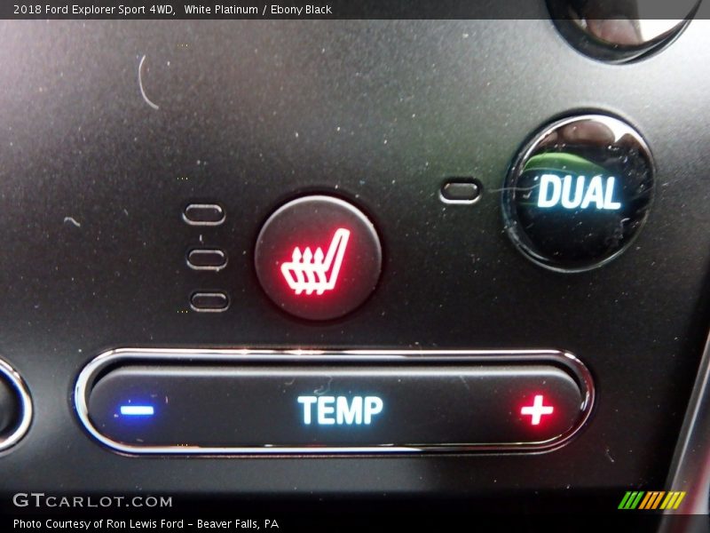 Controls of 2018 Explorer Sport 4WD