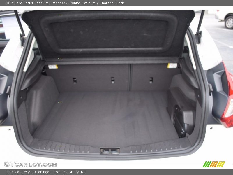 White Platinum / Charcoal Black 2014 Ford Focus Titanium Hatchback