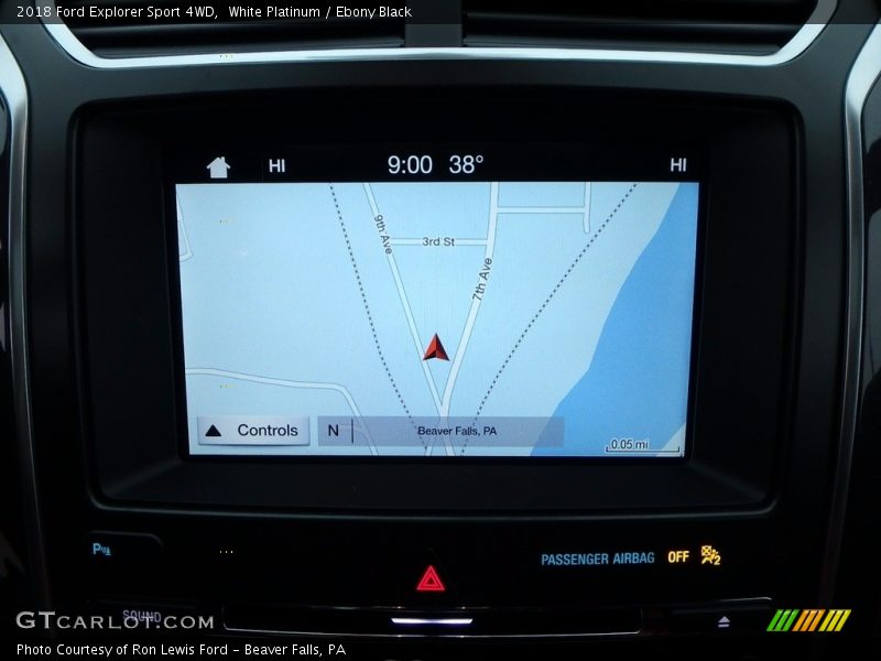 Navigation of 2018 Explorer Sport 4WD