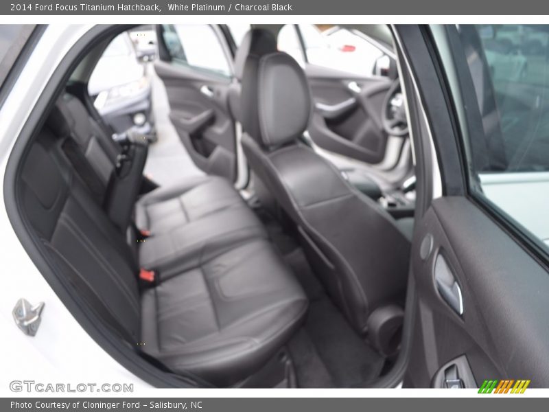 White Platinum / Charcoal Black 2014 Ford Focus Titanium Hatchback