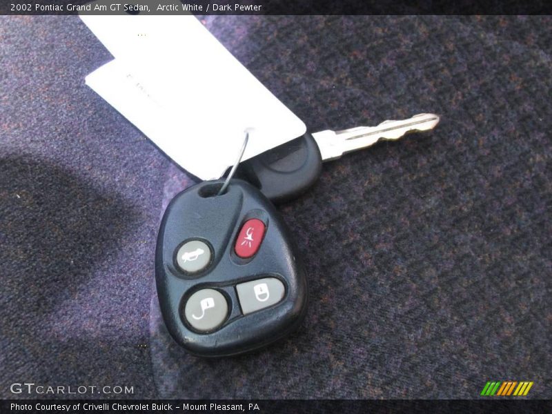 Arctic White / Dark Pewter 2002 Pontiac Grand Am GT Sedan