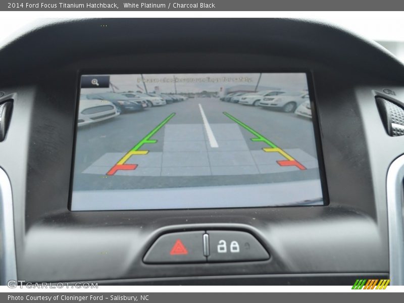 White Platinum / Charcoal Black 2014 Ford Focus Titanium Hatchback