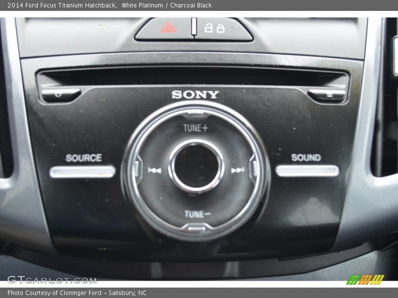 White Platinum / Charcoal Black 2014 Ford Focus Titanium Hatchback
