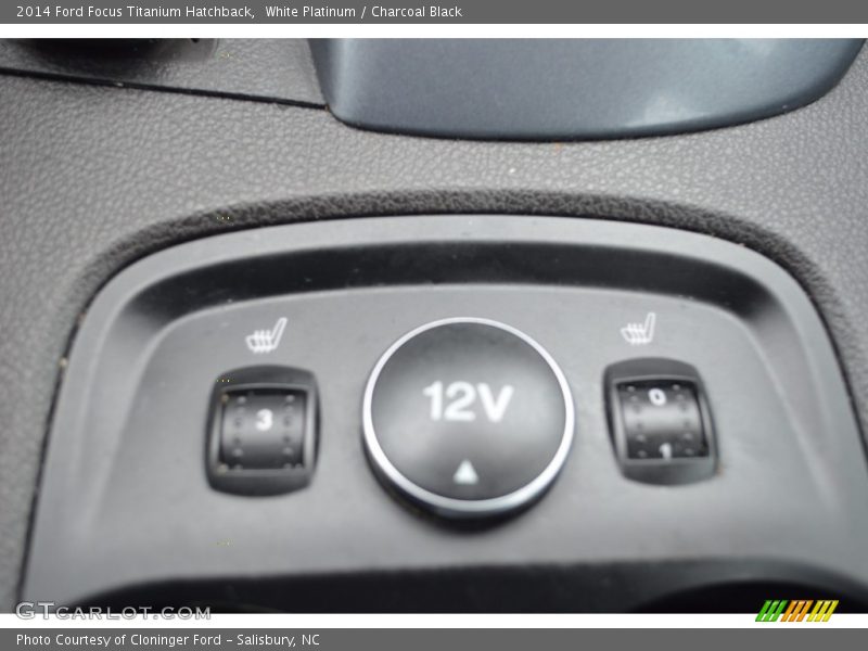 White Platinum / Charcoal Black 2014 Ford Focus Titanium Hatchback