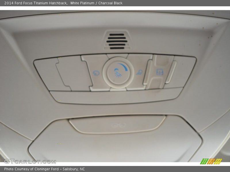White Platinum / Charcoal Black 2014 Ford Focus Titanium Hatchback
