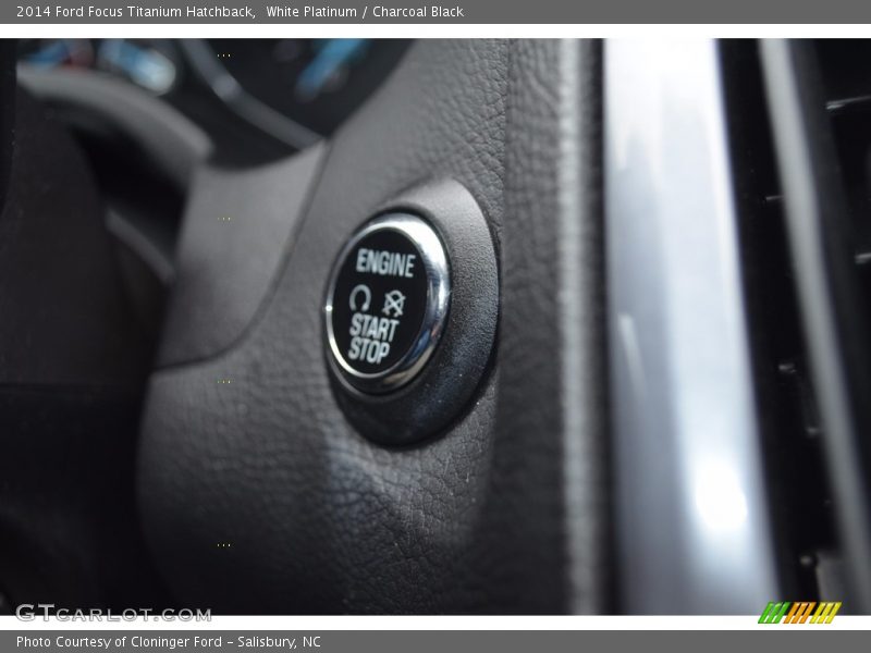 White Platinum / Charcoal Black 2014 Ford Focus Titanium Hatchback