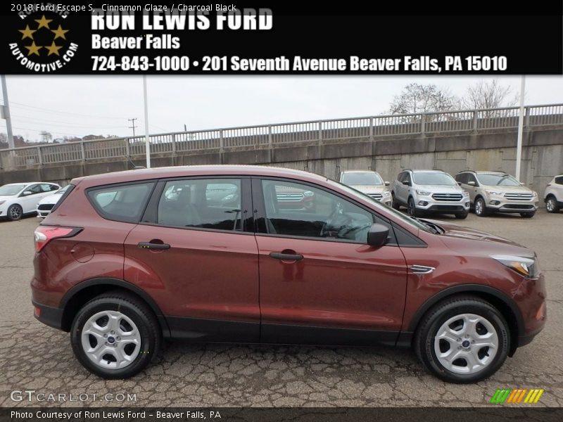 Cinnamon Glaze / Charcoal Black 2018 Ford Escape S