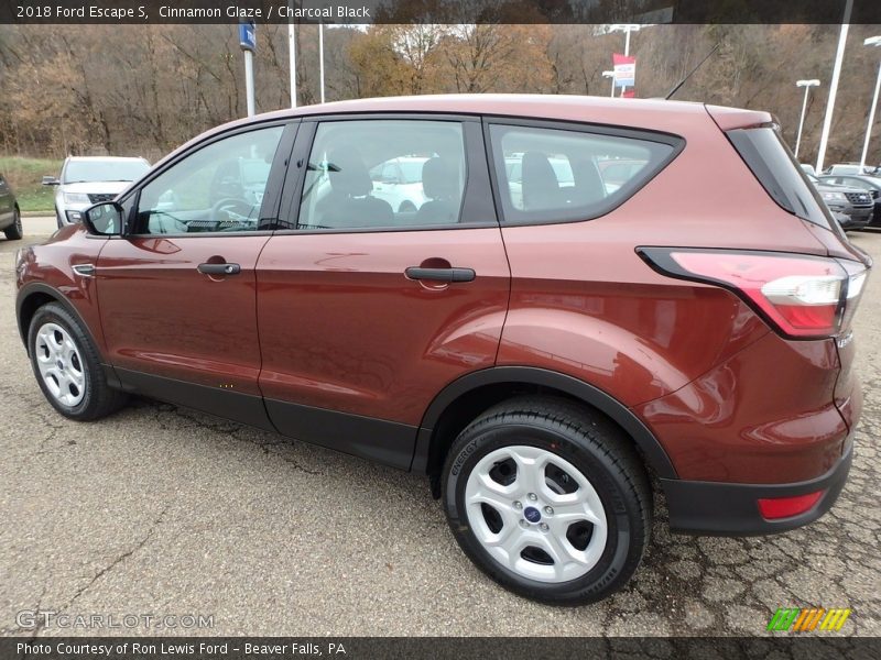 Cinnamon Glaze / Charcoal Black 2018 Ford Escape S