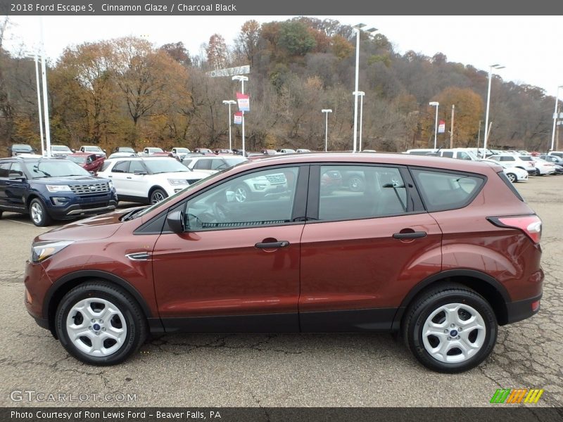 Cinnamon Glaze / Charcoal Black 2018 Ford Escape S