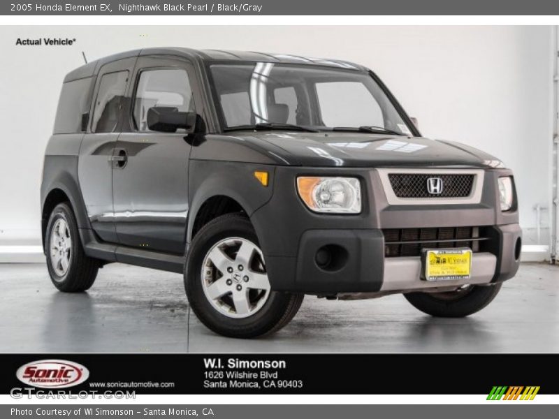 Nighthawk Black Pearl / Black/Gray 2005 Honda Element EX