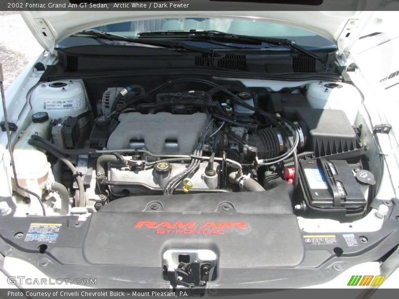 Arctic White / Dark Pewter 2002 Pontiac Grand Am GT Sedan