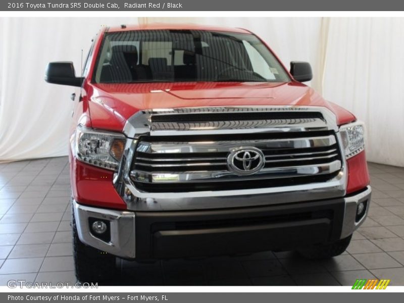 Radiant Red / Black 2016 Toyota Tundra SR5 Double Cab