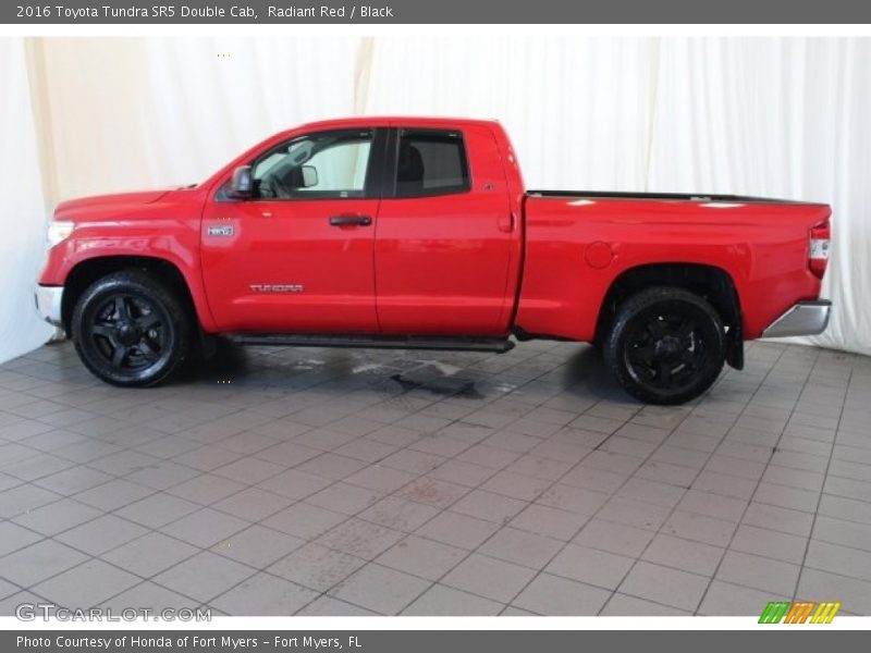 Radiant Red / Black 2016 Toyota Tundra SR5 Double Cab