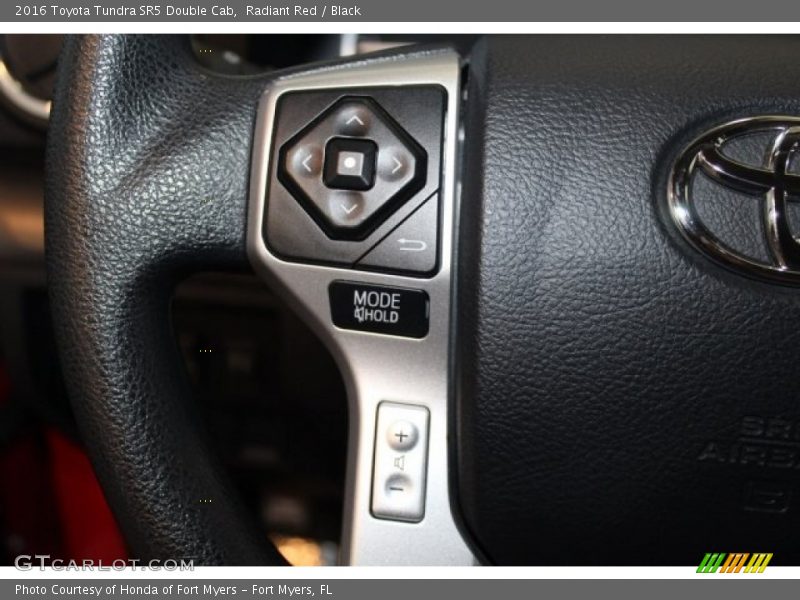 Radiant Red / Black 2016 Toyota Tundra SR5 Double Cab