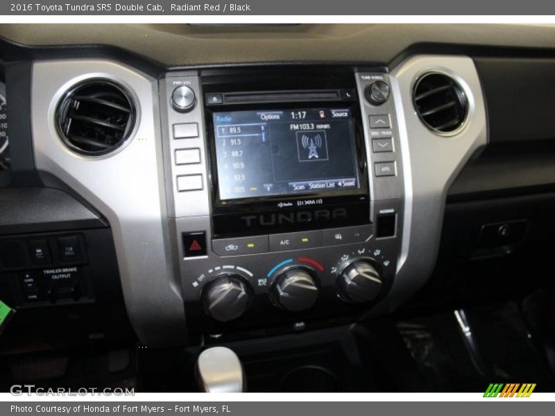 Radiant Red / Black 2016 Toyota Tundra SR5 Double Cab