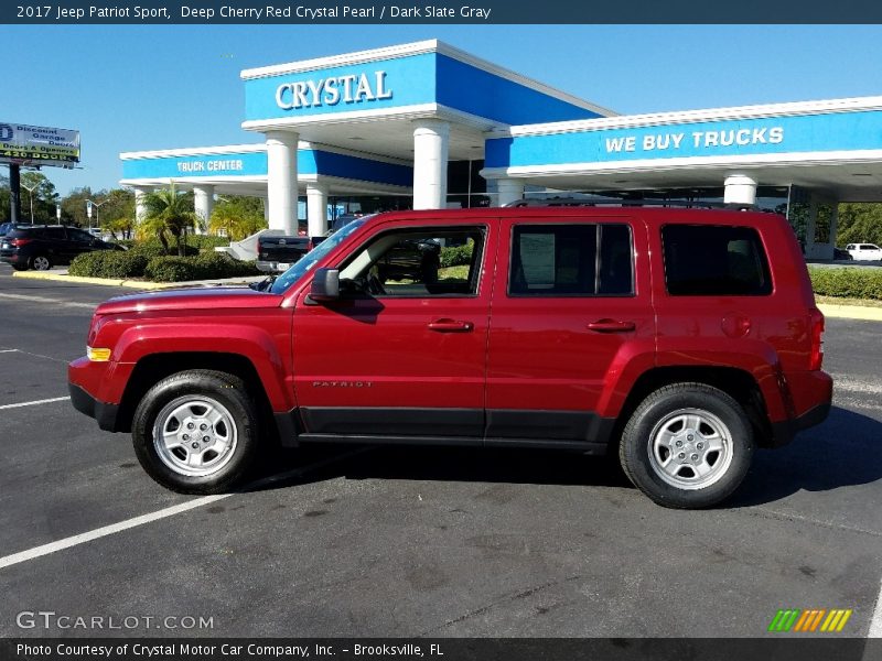 Deep Cherry Red Crystal Pearl / Dark Slate Gray 2017 Jeep Patriot Sport