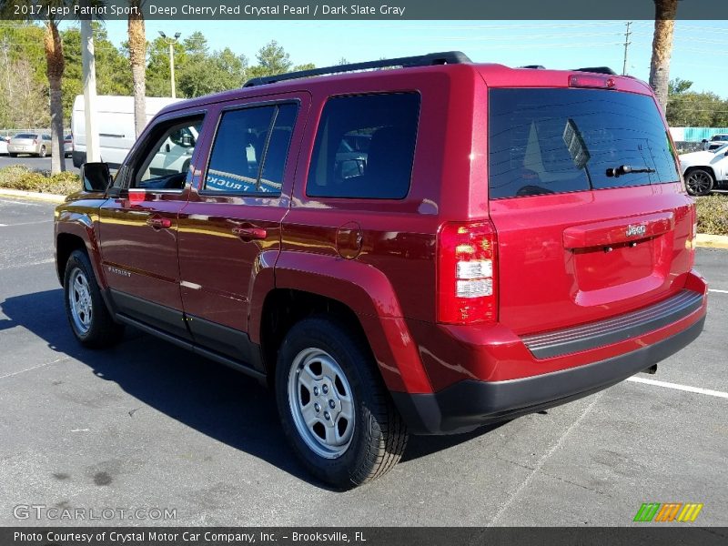 Deep Cherry Red Crystal Pearl / Dark Slate Gray 2017 Jeep Patriot Sport