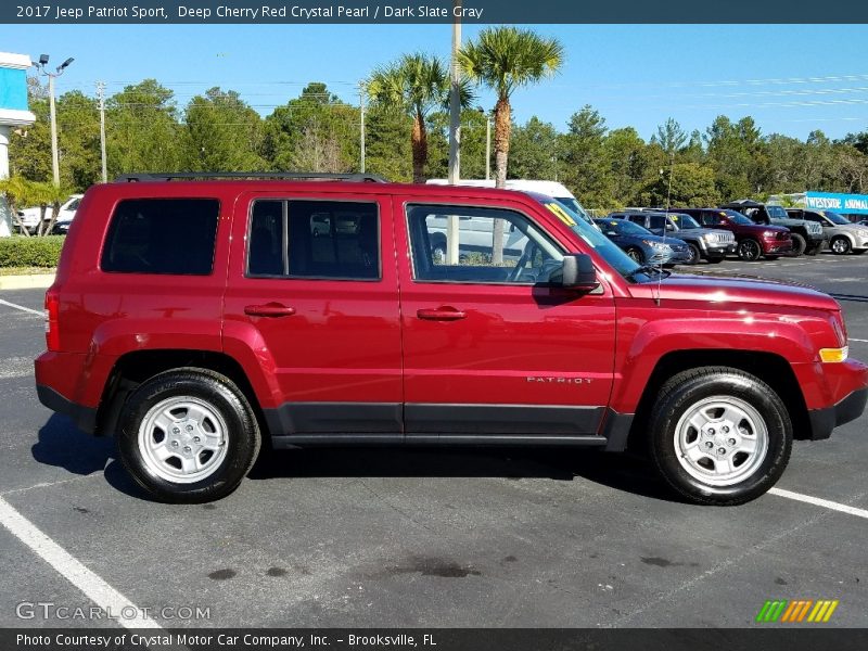 Deep Cherry Red Crystal Pearl / Dark Slate Gray 2017 Jeep Patriot Sport