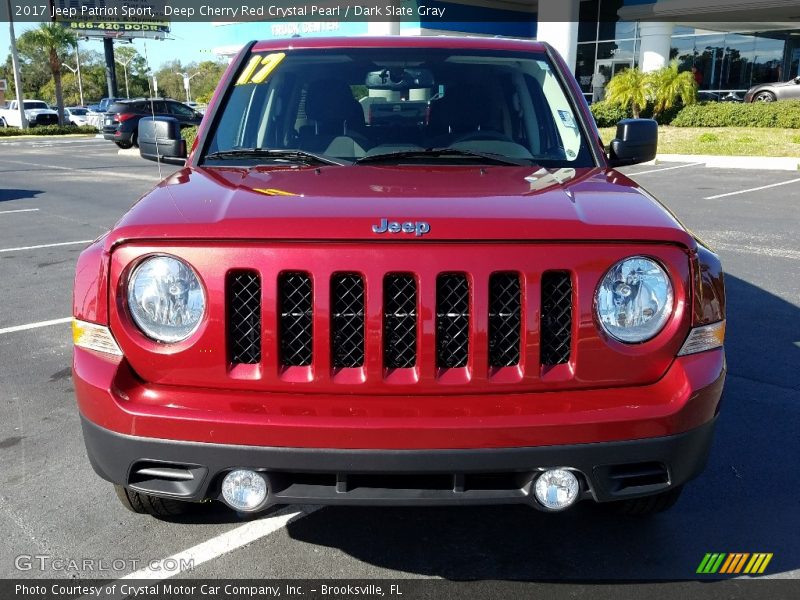 Deep Cherry Red Crystal Pearl / Dark Slate Gray 2017 Jeep Patriot Sport