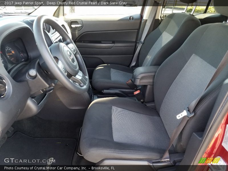Deep Cherry Red Crystal Pearl / Dark Slate Gray 2017 Jeep Patriot Sport