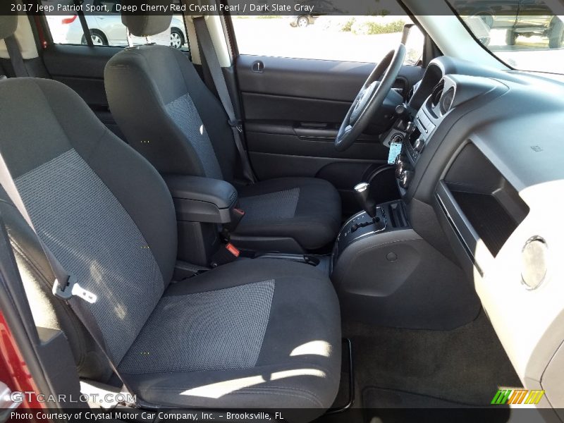 Deep Cherry Red Crystal Pearl / Dark Slate Gray 2017 Jeep Patriot Sport