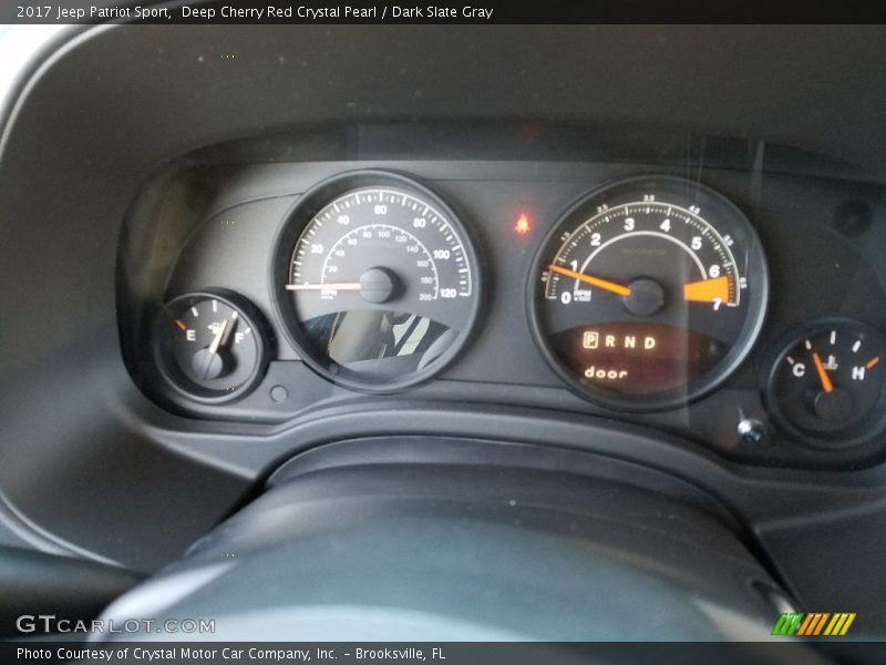 Deep Cherry Red Crystal Pearl / Dark Slate Gray 2017 Jeep Patriot Sport