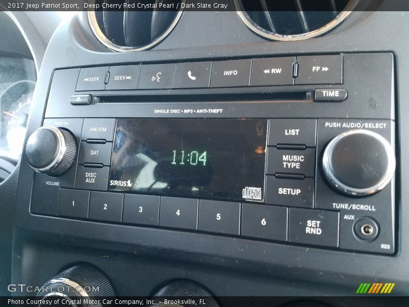 Deep Cherry Red Crystal Pearl / Dark Slate Gray 2017 Jeep Patriot Sport