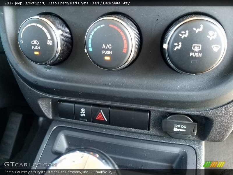 Deep Cherry Red Crystal Pearl / Dark Slate Gray 2017 Jeep Patriot Sport