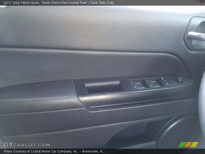 Deep Cherry Red Crystal Pearl / Dark Slate Gray 2017 Jeep Patriot Sport