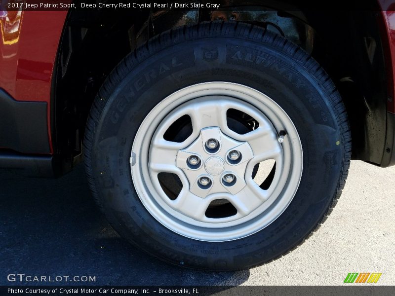 Deep Cherry Red Crystal Pearl / Dark Slate Gray 2017 Jeep Patriot Sport