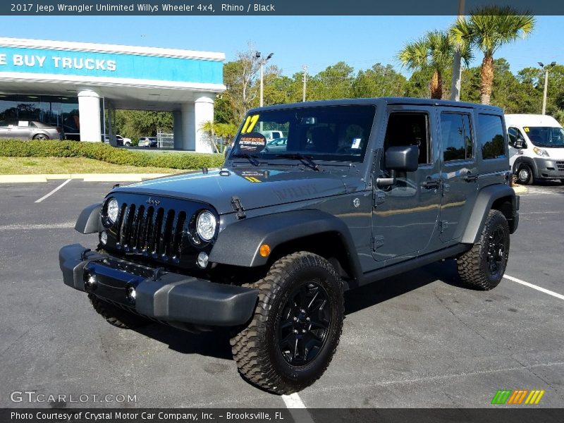 Rhino / Black 2017 Jeep Wrangler Unlimited Willys Wheeler 4x4