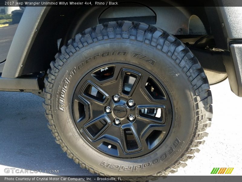 Rhino / Black 2017 Jeep Wrangler Unlimited Willys Wheeler 4x4