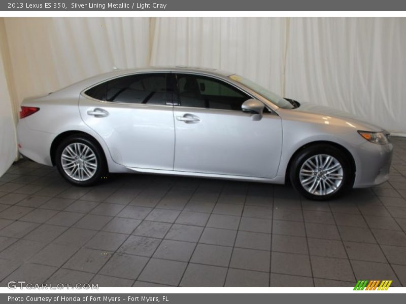 Silver Lining Metallic / Light Gray 2013 Lexus ES 350