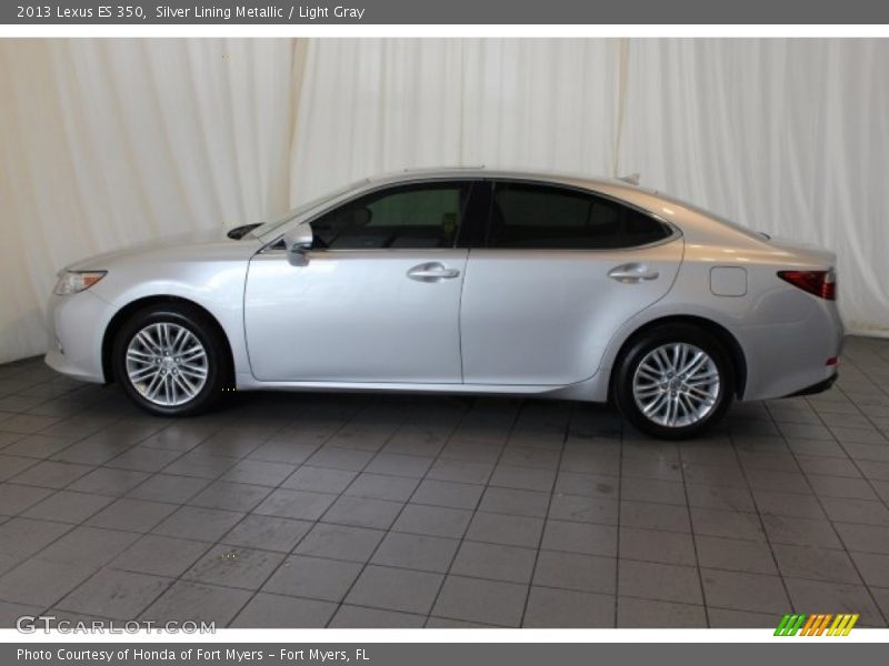 Silver Lining Metallic / Light Gray 2013 Lexus ES 350
