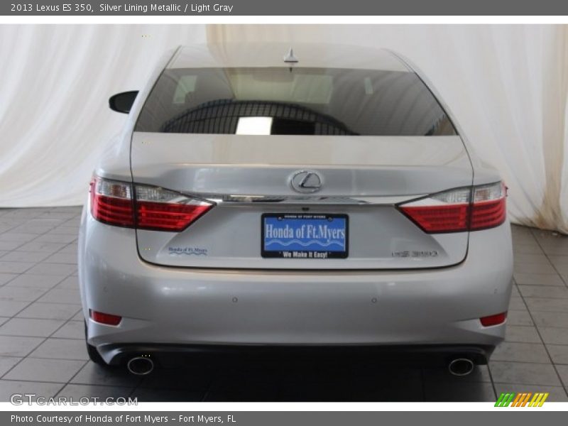 Silver Lining Metallic / Light Gray 2013 Lexus ES 350