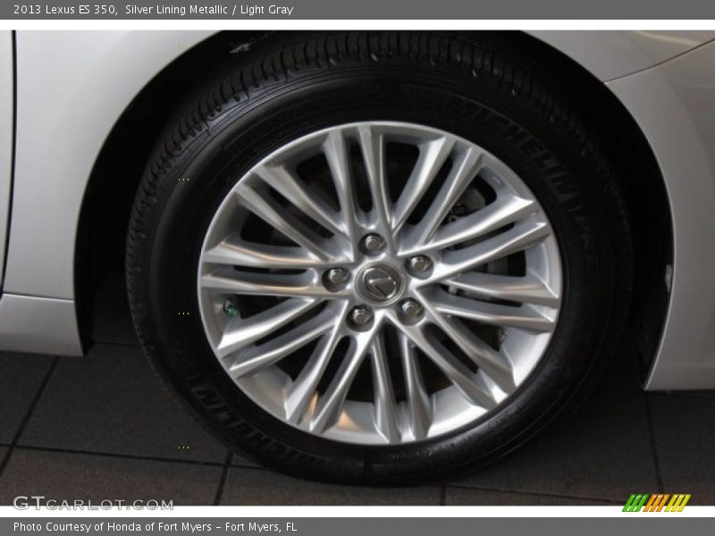 Silver Lining Metallic / Light Gray 2013 Lexus ES 350