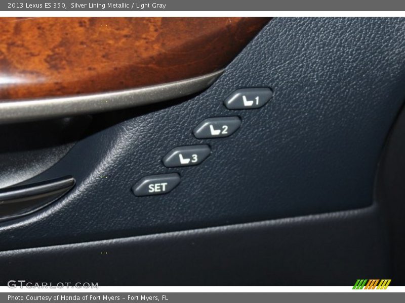 Silver Lining Metallic / Light Gray 2013 Lexus ES 350
