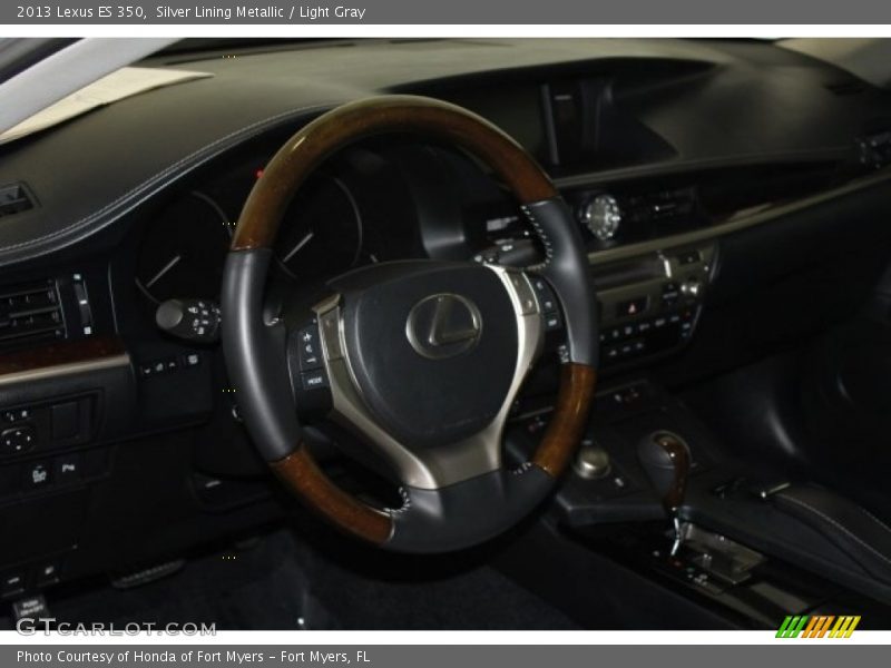 Silver Lining Metallic / Light Gray 2013 Lexus ES 350
