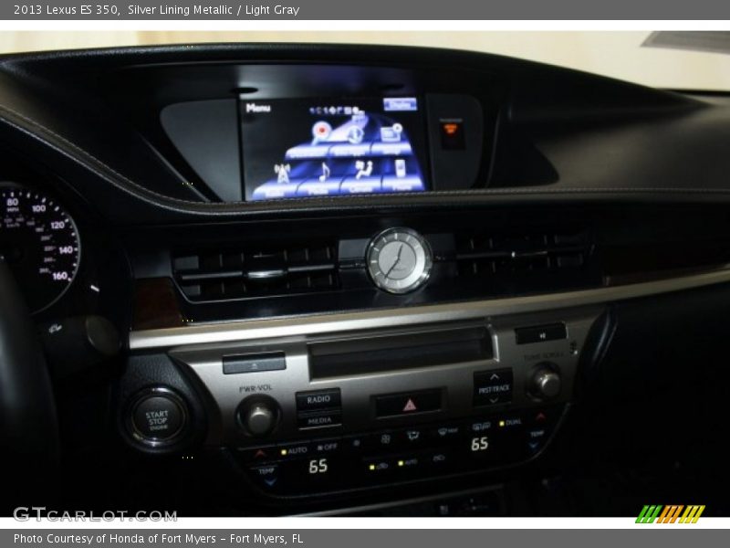 Silver Lining Metallic / Light Gray 2013 Lexus ES 350