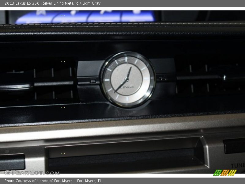 Silver Lining Metallic / Light Gray 2013 Lexus ES 350