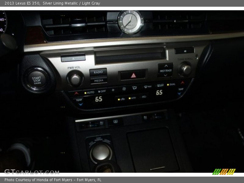 Silver Lining Metallic / Light Gray 2013 Lexus ES 350