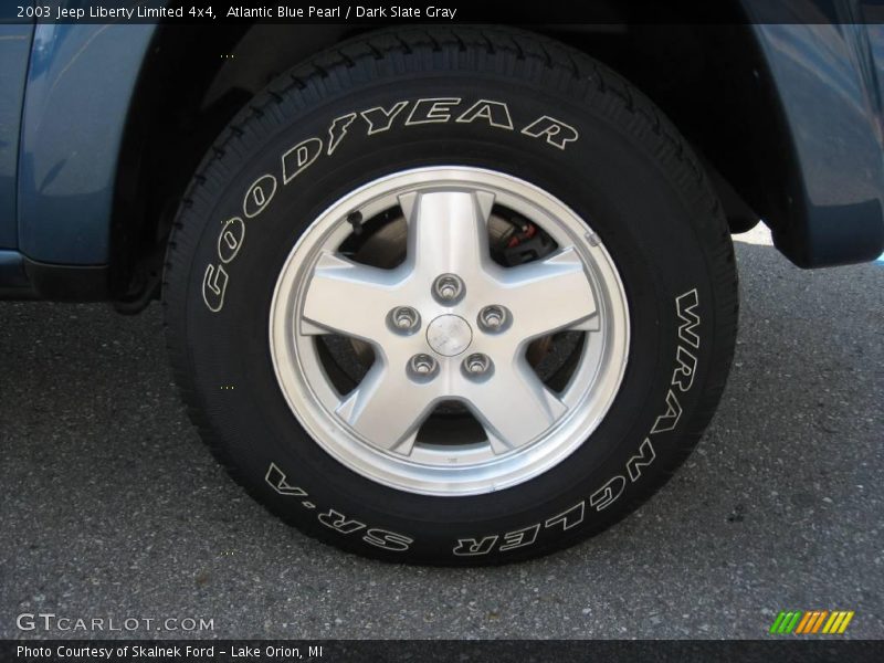 Atlantic Blue Pearl / Dark Slate Gray 2003 Jeep Liberty Limited 4x4