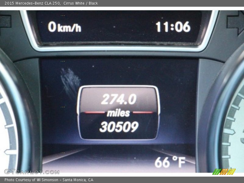 Cirrus White / Black 2015 Mercedes-Benz CLA 250