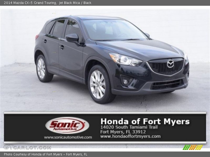 Jet Black Mica / Black 2014 Mazda CX-5 Grand Touring