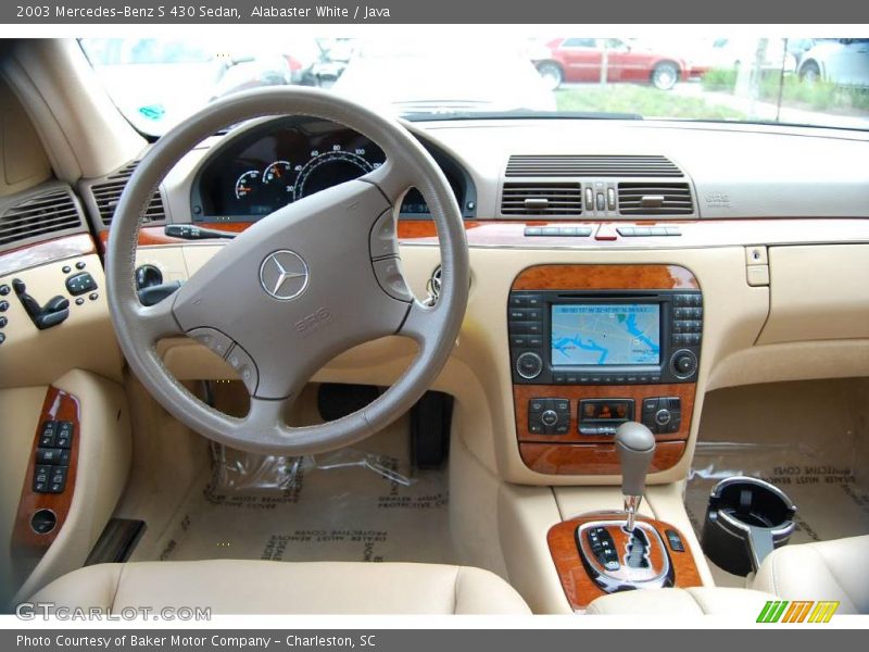 Alabaster White / Java 2003 Mercedes-Benz S 430 Sedan