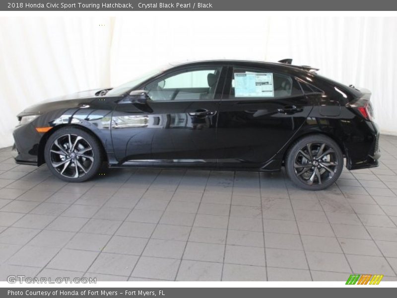 Crystal Black Pearl / Black 2018 Honda Civic Sport Touring Hatchback