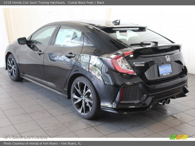 Crystal Black Pearl / Black 2018 Honda Civic Sport Touring Hatchback